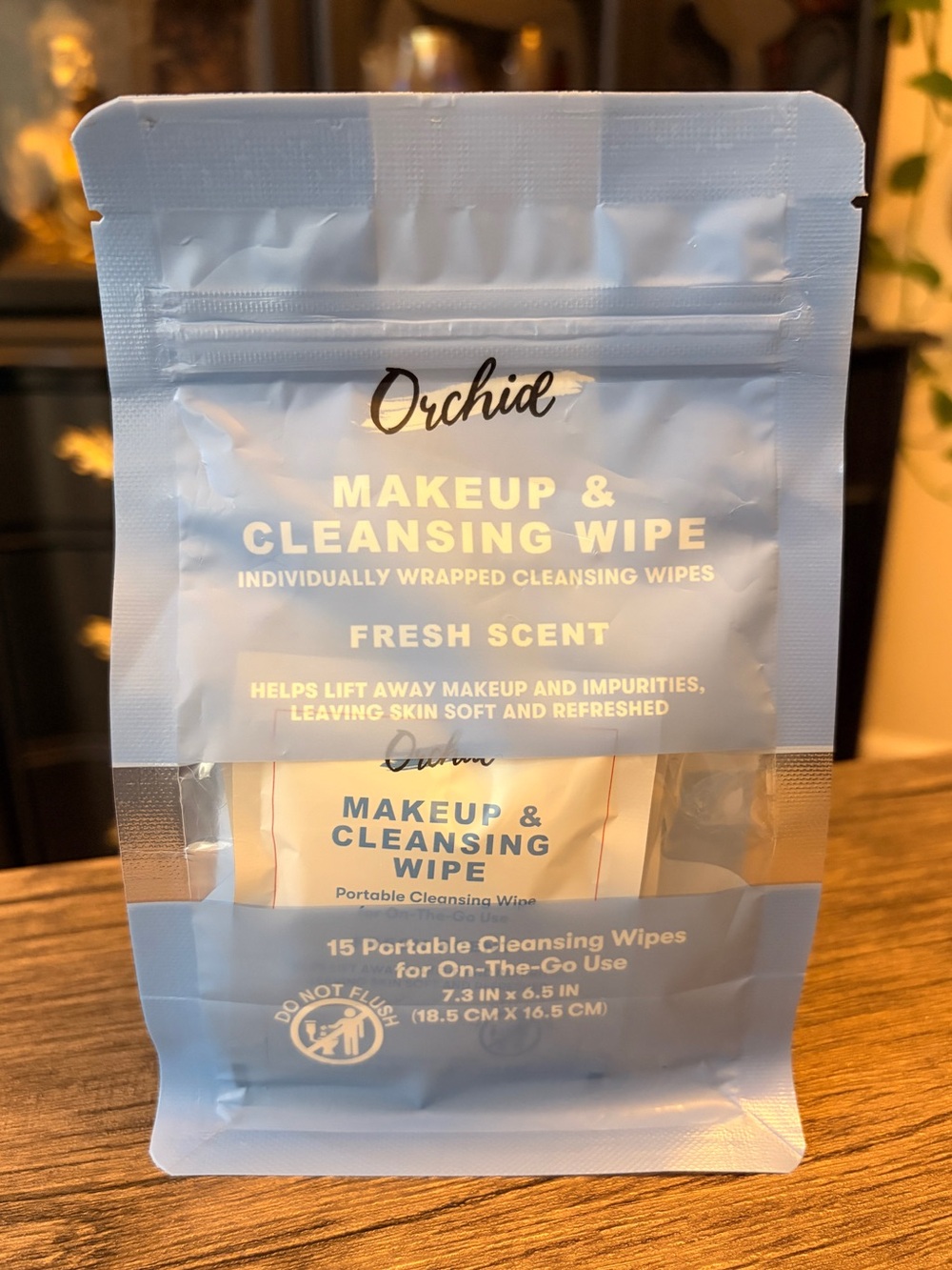 Makeup & Cleansing Wipes - individual wrapped- Fresh Scent -15pcs